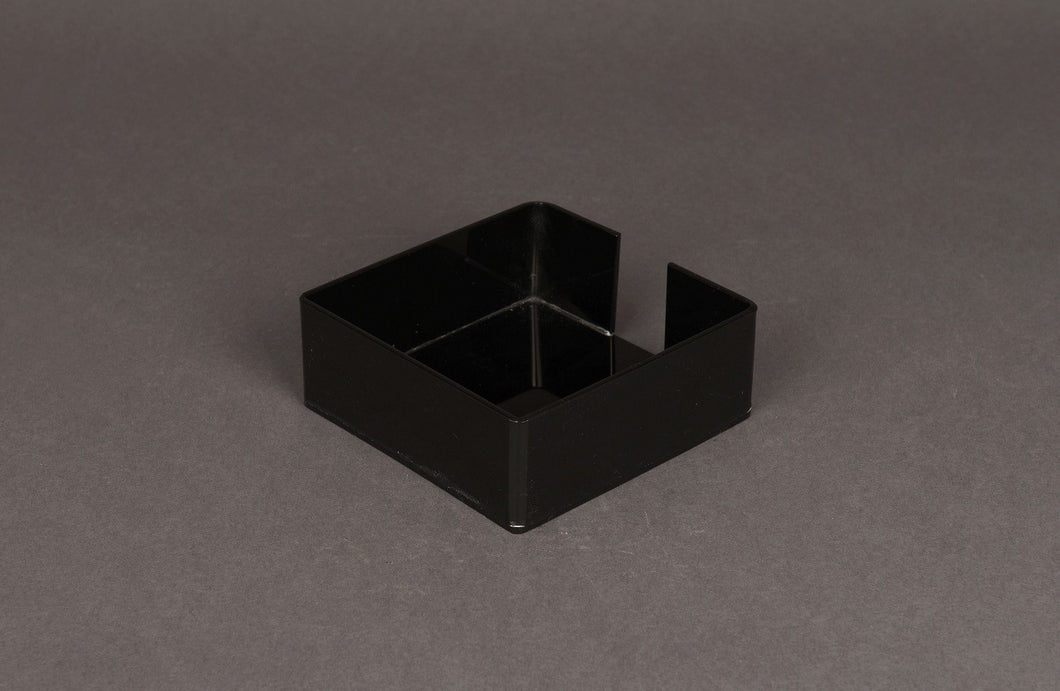 30114 Porta guardanapo plástico preto 12 x 12 cm