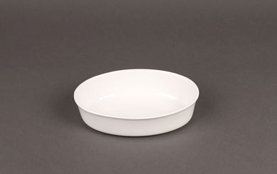 30120 Travessa porcelana oval branca funda 22,5 x 15 cm