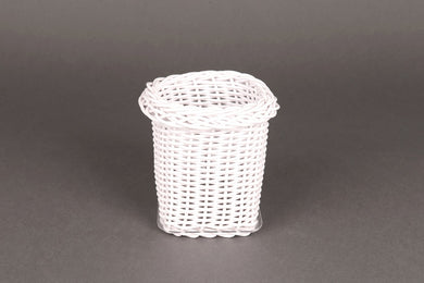 30650 Cesta plástico branco 12 x 13,5 cm