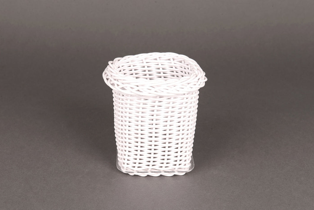 30650 Cesta plástico branco 12 x 13,5 cm