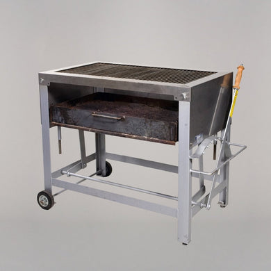 40565 Churrasqueira brasa inox 110 x 50 cm